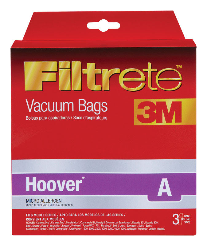 ELECTROLUX HOME CARE PRODUCTS INC, 3M Filtrete Vacuum Bag For Attaches à l'aspirateur 3 pk