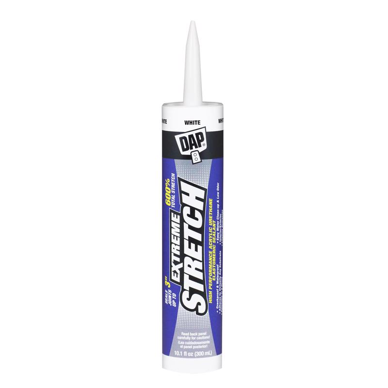 Dap, Dap 18715 10.1 Fl Oz White Extreme Stretch Crackproof Elastomeric Sealant