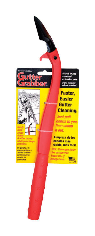 FREUND USA INC, Gutter Getter Red/Black Polypropylene Gutter Cleaning Scraper 17 L in.