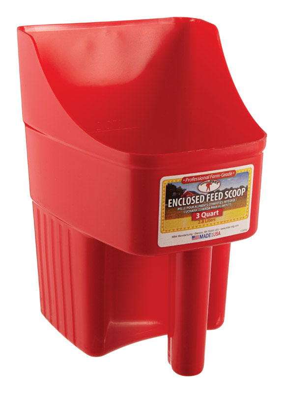 MILLER MANUFACTURING CO, Scoop en plastique rouge 3 pt de Little Giant