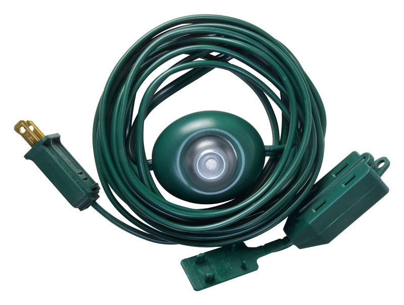 SOUTHWIRE COMPANY LLC, Woods Indoor 15 ft. L Green Extension Cord with Switch 16/2