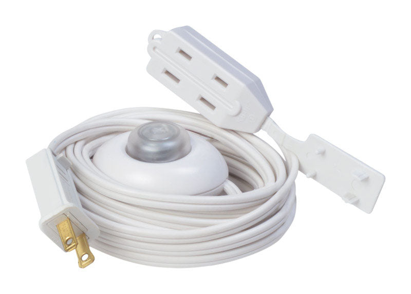 SOUTHWIRE COMPANY LLC, Woods Indoor 15 ft. L White Extension Cord with Switch 16/2