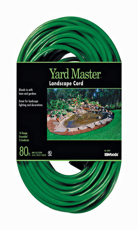 SOUTHWIRE COMPANY LLC, Woods Yard Master Outdoor 80 ft. L Green Extension Cord 16/3